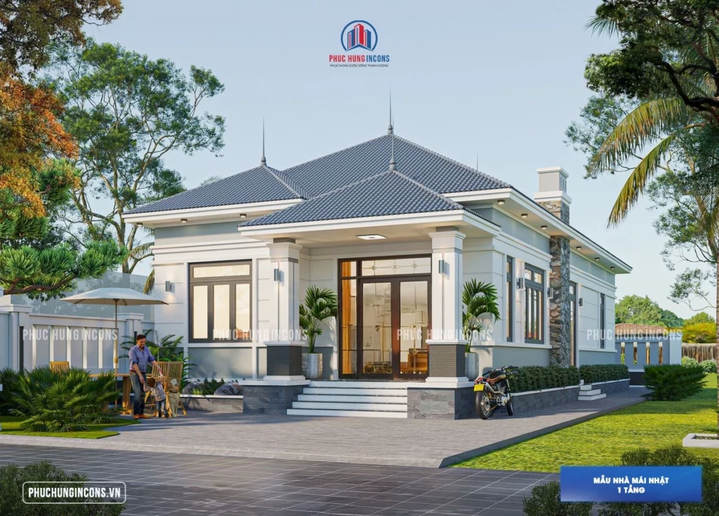 Thiết kế nhà mái Nhật tại Thanh Hóa – Phục Hưng Incons.