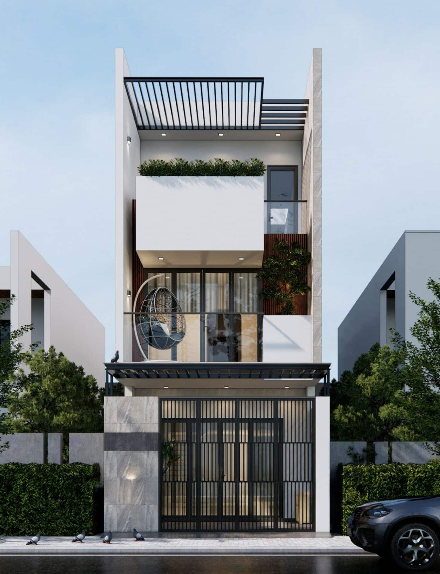 Tầng tum trong thiết kế nhà phố hiện đại