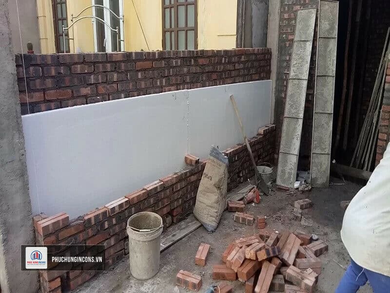 Kỹ thuật xây tường đôi cách nhiệt chống nóng nhà phố.