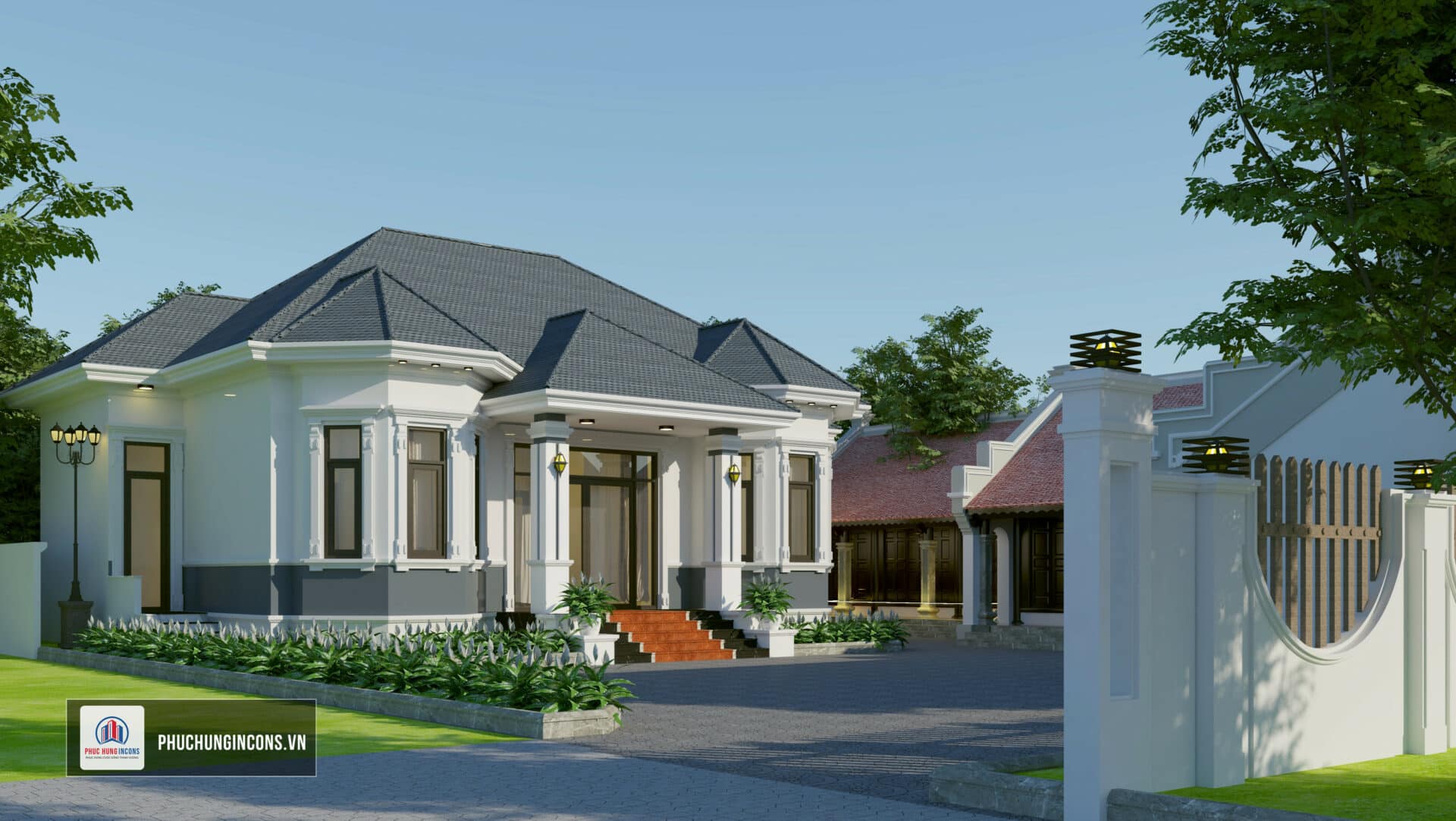 Phối Cảnh 3d Nhà Mái Nhật Anh Hải Thạch Thành