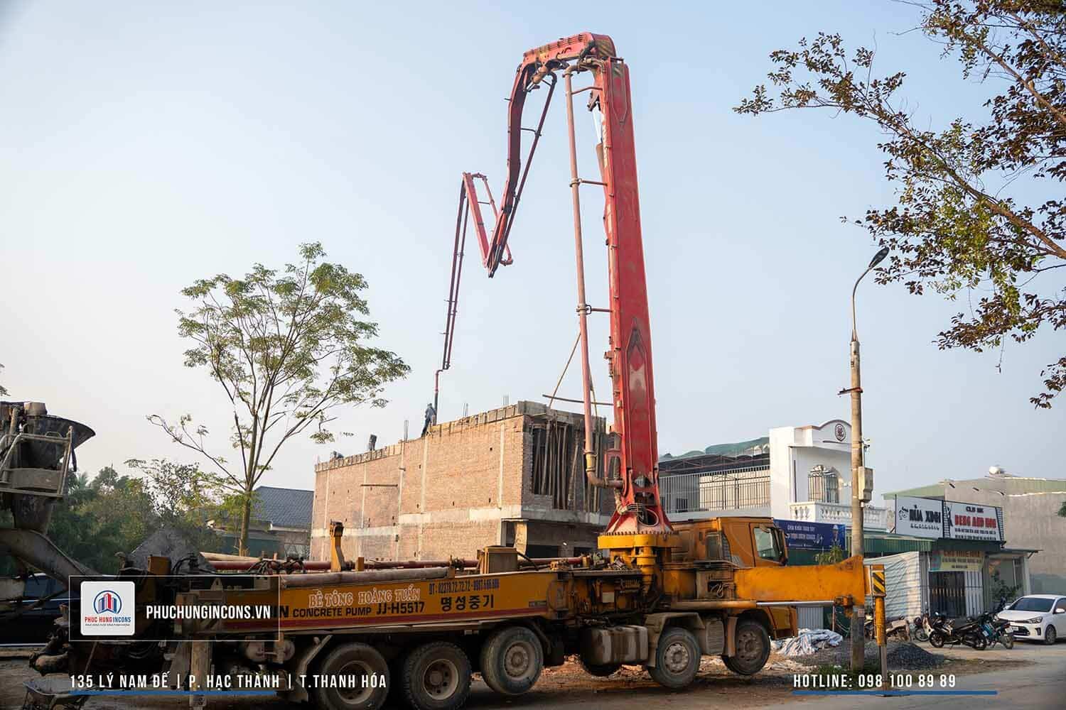 Đội Ngũ Kỹ Thuật Phục Hưng Incons Thi Công Kết Cấu Phần Thô Tại Công Trình Thanh Hóa